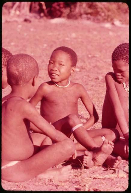 Four children sitting