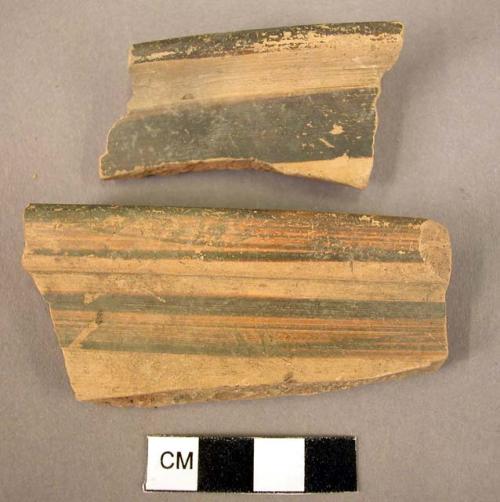 2 rim potsherds