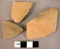 3 potsherds - yellow minyan - possibly Middle Helladic but probably a Late Hella