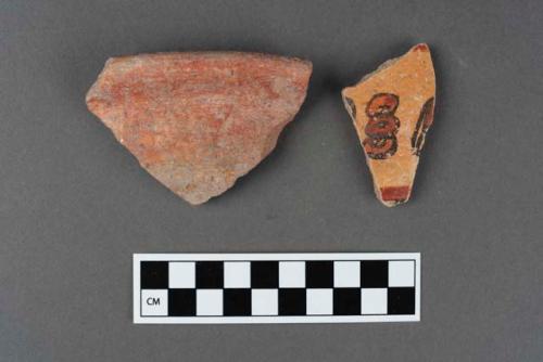 Miscellaneous polychrome potsherds