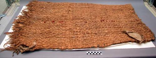 Willow bark mat used for beds