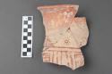 3 Red-on-cream jar with high neck sherds from one vessel; Topoxte Red