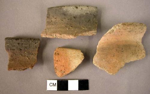 5 rim potsherds