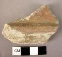 Potsherd - coarse ware with plastic band