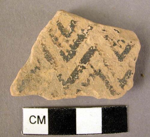 Potsherd - ladder style, chevron patterns