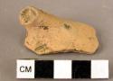 Pottery handle fragment - painted