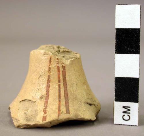 Mycenaean stem of pottery cylix