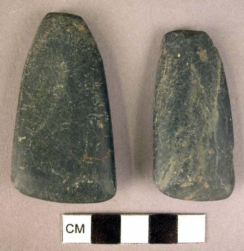 2 flat stone celts