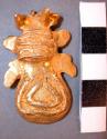 Gold frog (?) - pendant