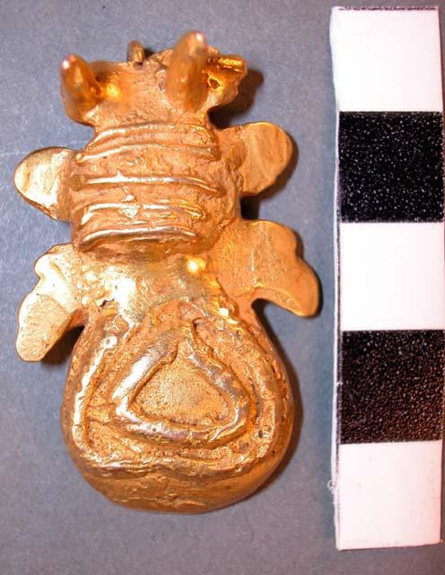 Gold frog (?) - pendant