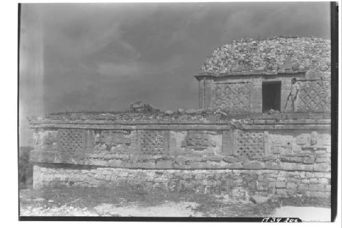 South half of east elevation of Platform 5 at Monjas.