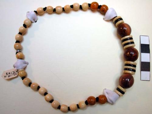 String of fossil ivory beads