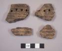 Ceramic sherds, impressed decoration, punctations