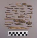 Utilized bone fragments