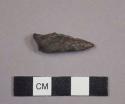 Projectile point, loss of most of base