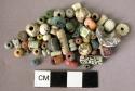 170 miscellaneous beads - glass, faience, carnelian, pottery, shell
