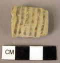 Pottery handle fragment - narrow painted stripes