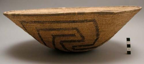 Basket bowl, coarsely coiled. Probably for household use.