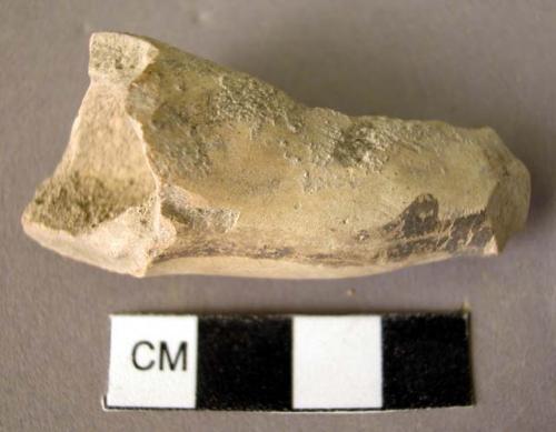 Pottery censer handle, foot, or figurine fragment