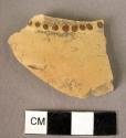 Potsherd, Mycenaean, with band of red dots