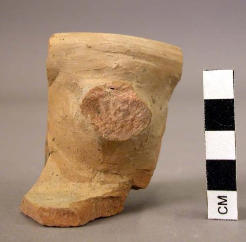 Neck potsherd with shoulder joint and handle fragment - slipped