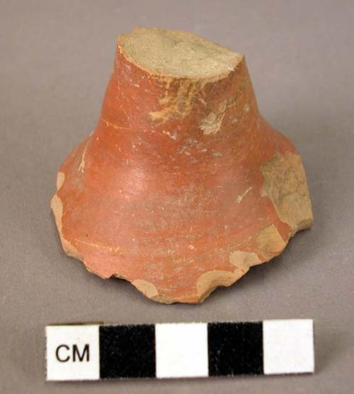 Late glazed pottery foot