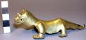 Gold plated copper zoomorphic figurine