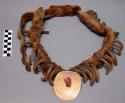 Oglalla Sioux necklace. Made from imitation bear claws