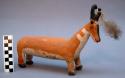 Wooden antelope figurine