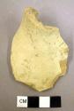Fragment of goblet, plain yellow ware