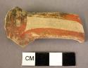 Pottery handle fragment