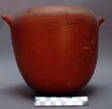Water jar - small, red pottery