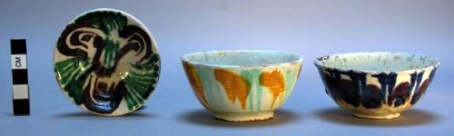 Decorative modern pottery dishes