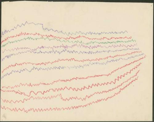 Snaking lines in colors