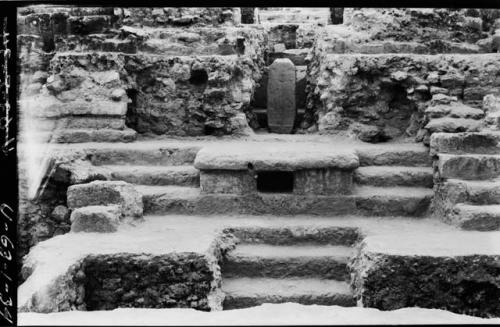 Shrine 2 and S. side of Stela 26, A-V, Vault I.f