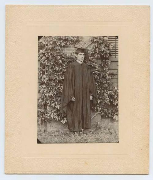 William Jones in graduation gown