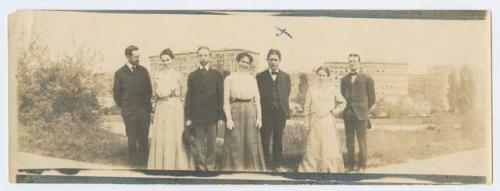 William Jones with a group of people at Columbia