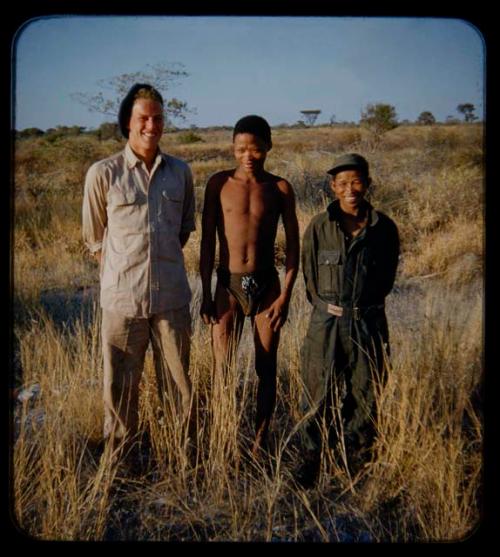 Expedition: //Ao and Ngani standing with John Marshall