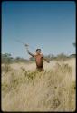 Spear, Throwing: Man throwing an assegai