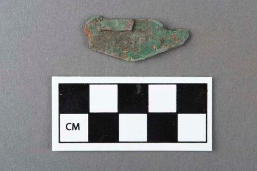 Fragment of hammered copper