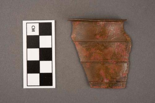 Fragment of copper vessel