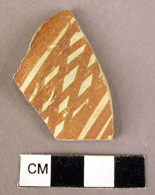 7 rim sherds, mostly with painted decoration