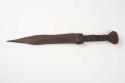 Iron dagger, wooden handle