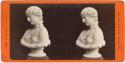 Stereoview of a sculpture of a woman