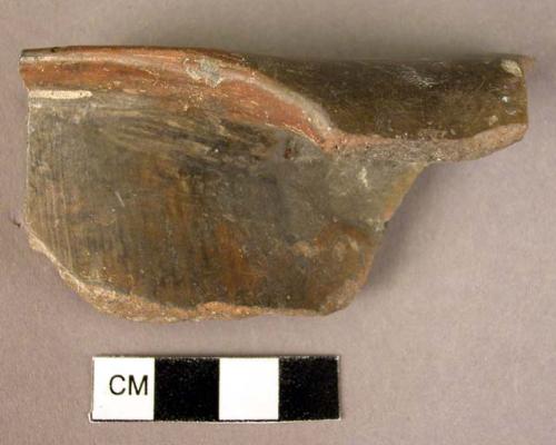 Ripple Burnished RIm Sherd