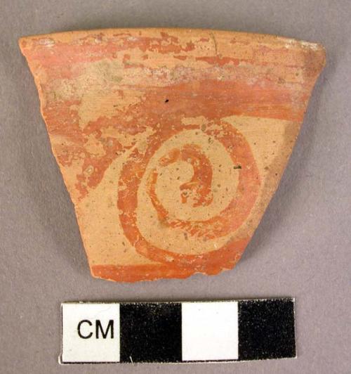 Small pottery vessel rim fragment