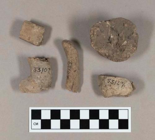 Ceramic, earthenware sherds, including possible handles