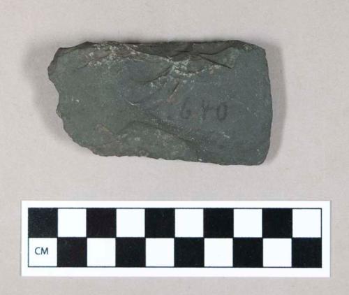 Ground stone axe, rough