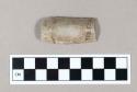 Ground stone pipe fragment, tubular.