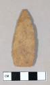 Chipped stone projectile point, leaf-shaped, chert.